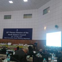 शिलॉंग में 26-27 जुलाई 2016 को उत्तर-पूर्व परिषद का 65वां पूर्ण अधिवेशन