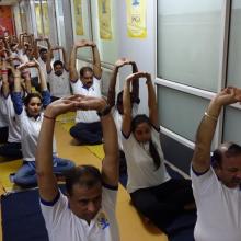 OBSERVATION OF FESTIVAL OF “YOGA AND WELL BEING 2019” AT NHIDCL HQ.