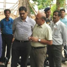 परिवहन भवन, नई दिल्ली में 09 अगस्त, 2016 को स्वचालित कार पार्किंग भूमि पूजन।
