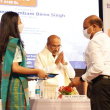 Inauguration and Foundation Laying Ceremony of 16 projects in the state of Manipur held on 12th July, 2021