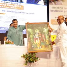 Inauguration and Foundation Laying Ceremony of 16 projects in the state of Manipur held on 12th July, 2021