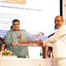 Inauguration and Foundation Laying Ceremony of 16 projects in the state of Manipur held on 12th July, 2021