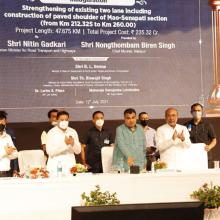 Inauguration and Foundation Laying Ceremony of 16 projects in the state of Manipur held on 12th July, 2021
