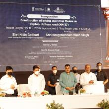 Inauguration and Foundation Laying Ceremony of 16 projects in the state of Manipur held on 12th July, 2021