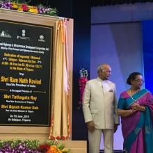 Dedication of Improved / Widened Udaipur – Sabroom Section of NH-08 from Km 55.00 to Km 128.71 in the state of Tripura by Hon’ble President of India Sh. Ram Nath Kobind on 7th June 2018 at Udaipur, Tripura.