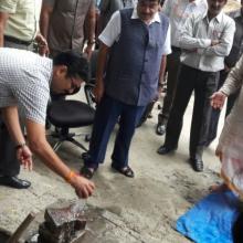 परिवहन भवन, नई दिल्ली में 09 अगस्त, 2016 को स्वचालित कार पार्किंग भूमि पूजन।